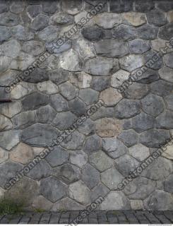 photo texture of wall stones mixed size